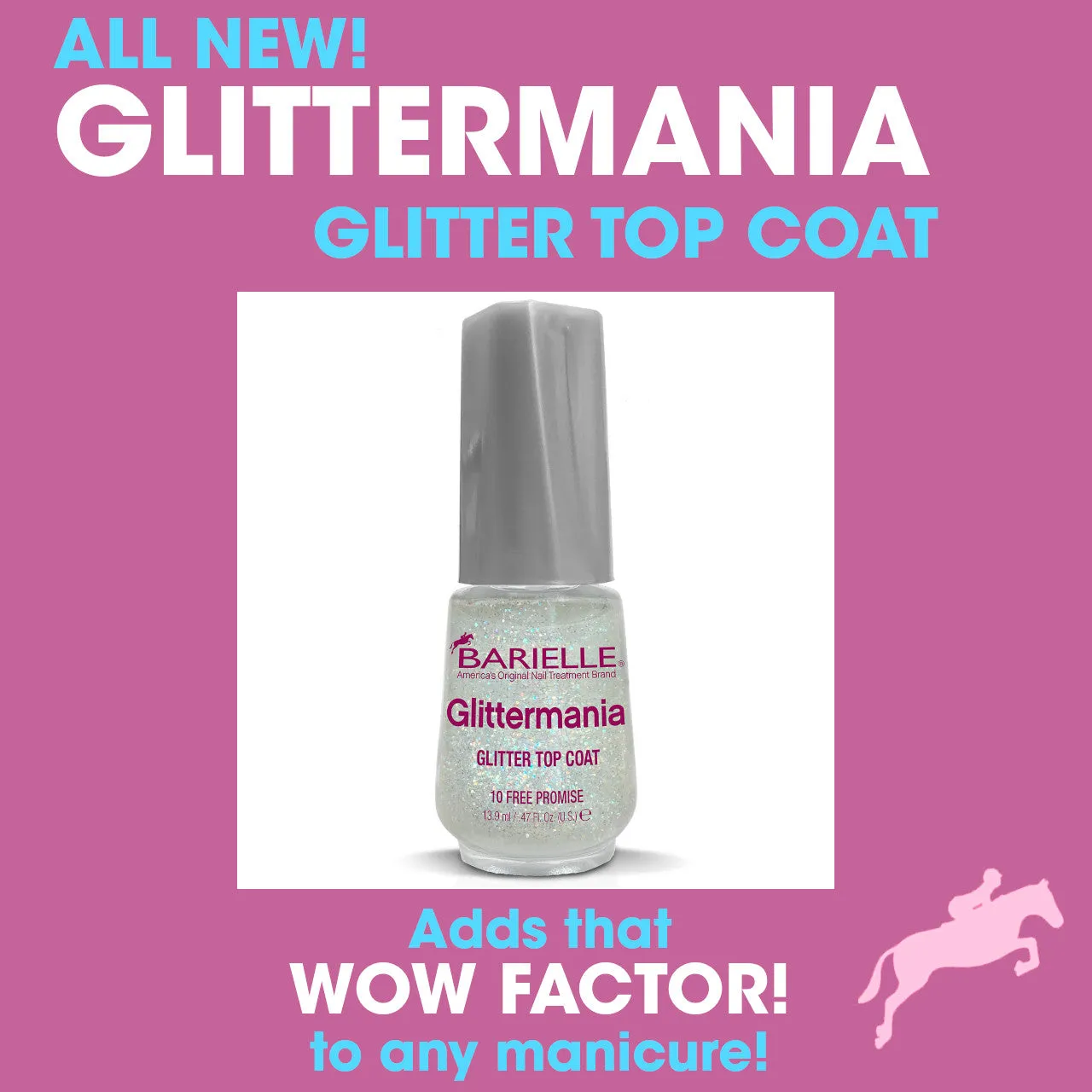 Barielle Glittermania Nail Top Coat .47 oz.