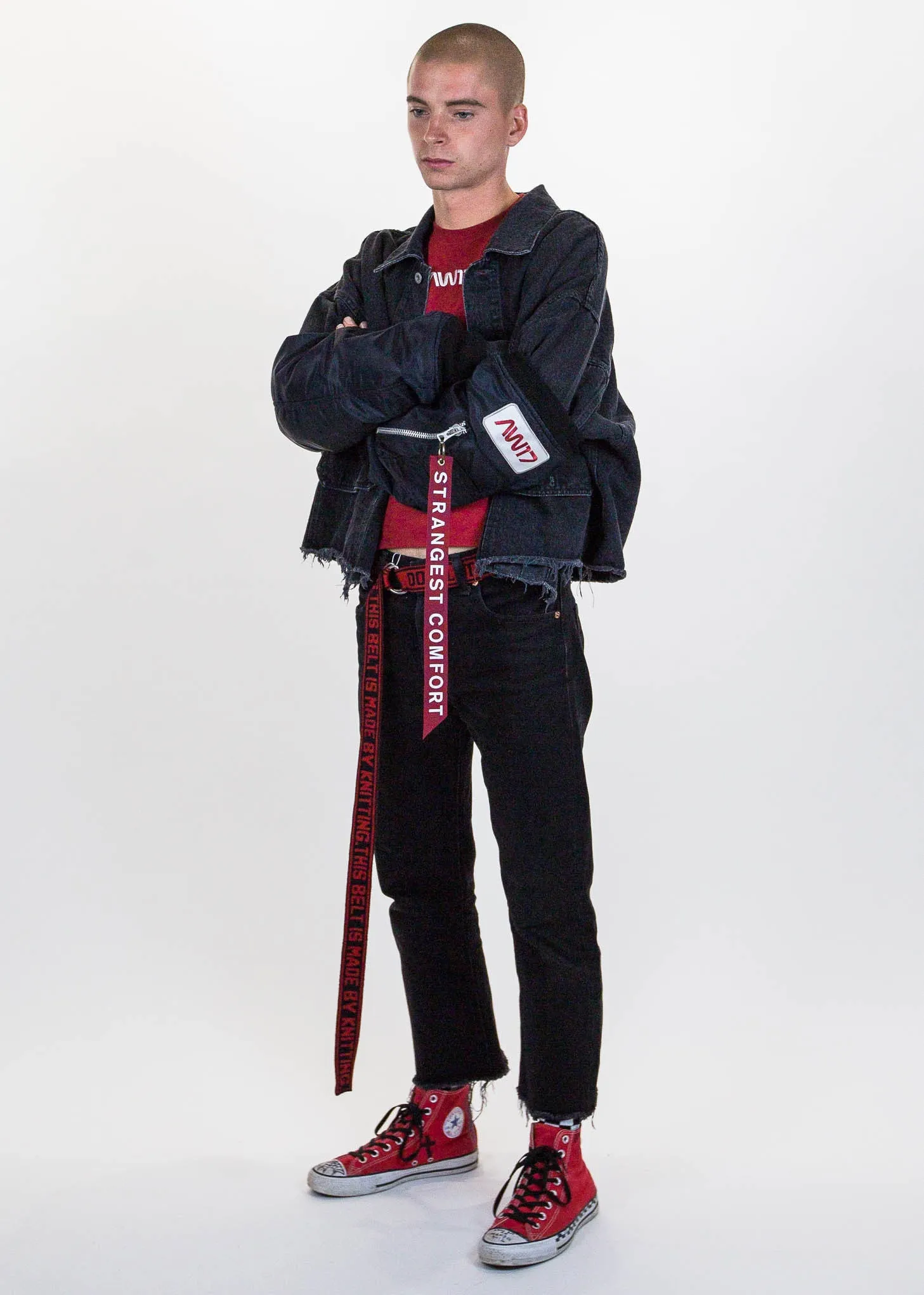Black Arm Warmers of Bomber Jacket
