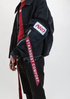 Black Arm Warmers of Bomber Jacket