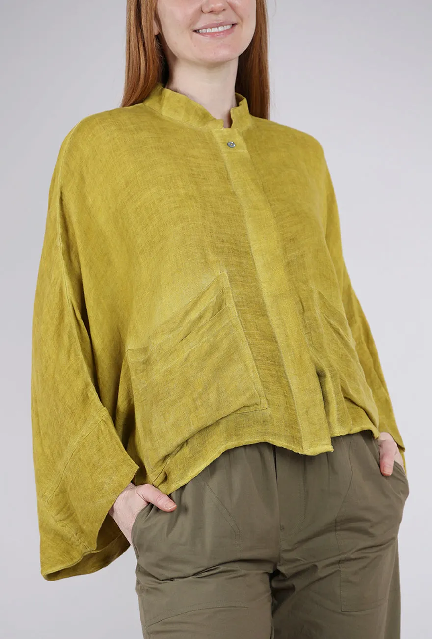Gemma Linen Jacket, Mustard