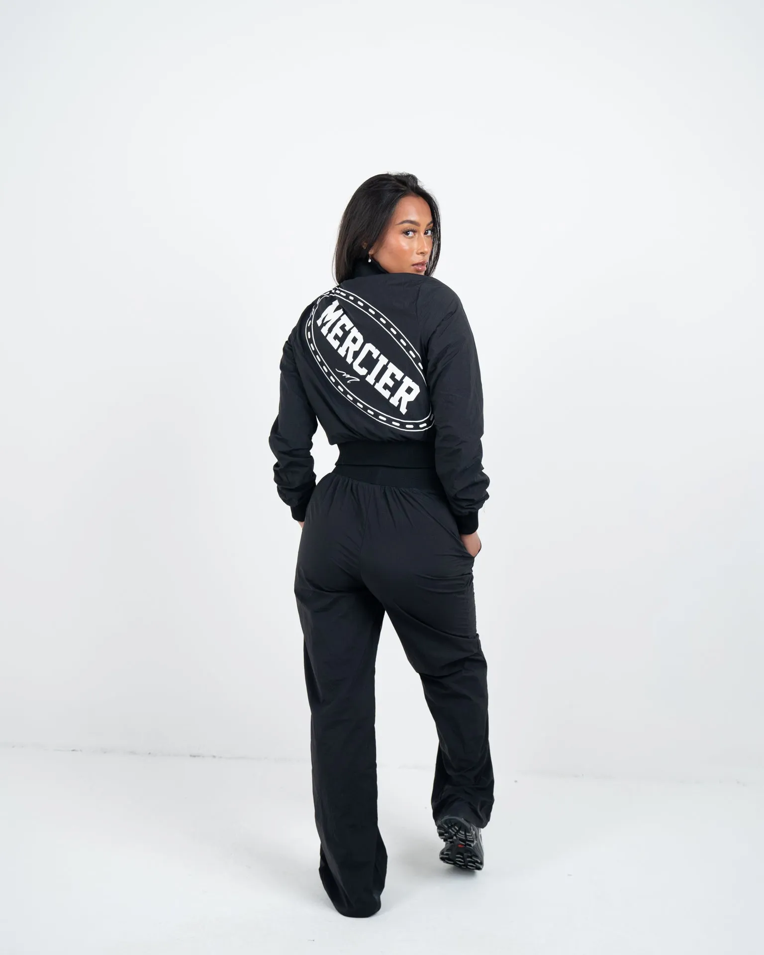 Womens Black Maison Cropped Jacket